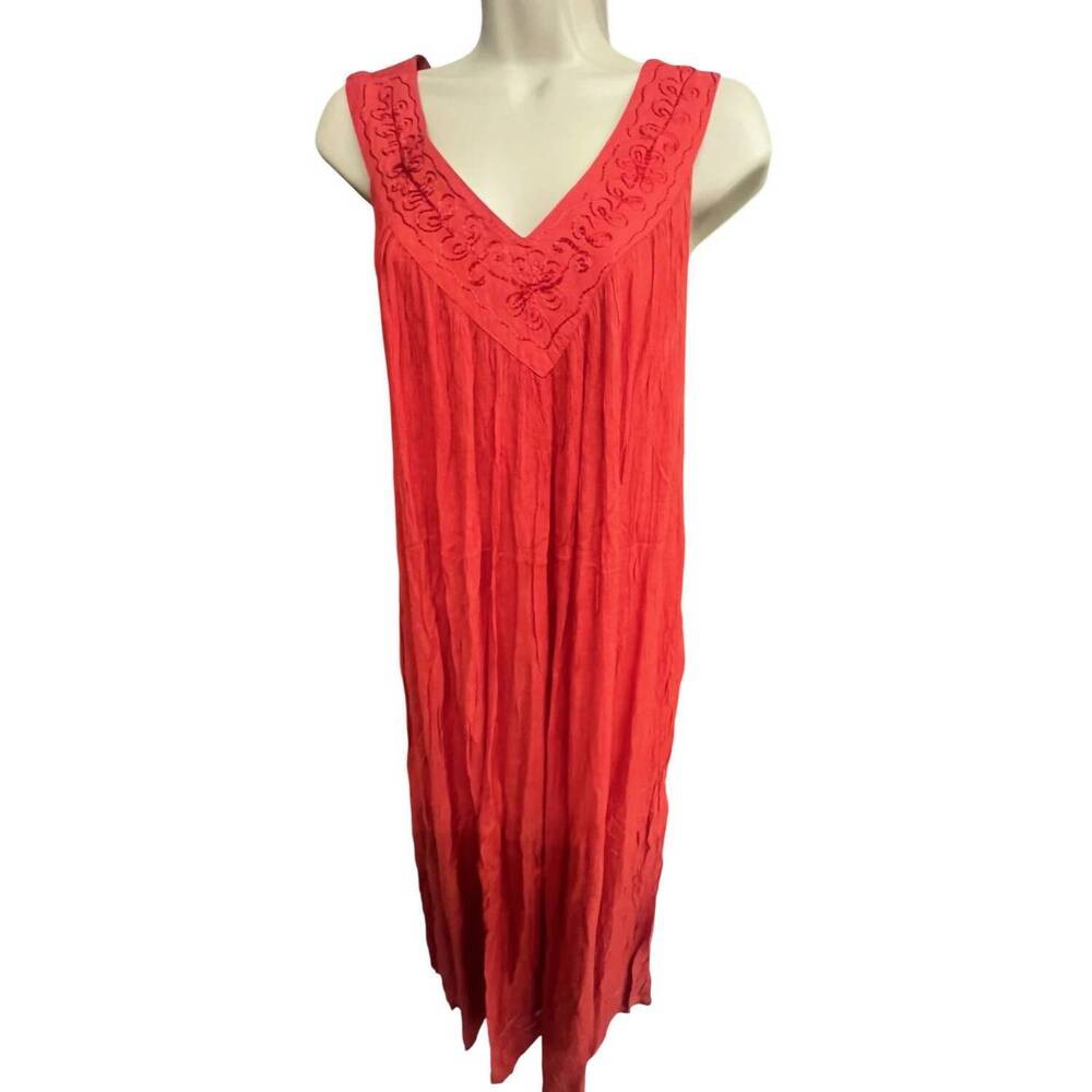 NEW NF women's breezy sleeveless dress in red